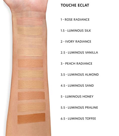 ysl touche eclate|ysl touche eclat shade chart.